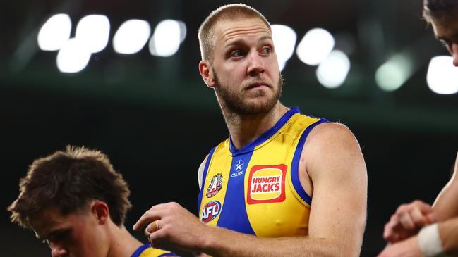 Allen said he and Mitchell were just ‘having a chat’. Picture: Morgan Hancock/Getty Images