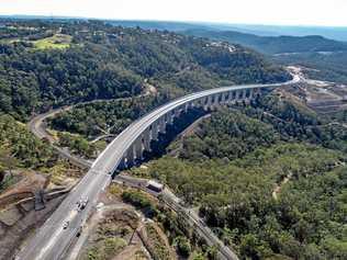 NEARLY DONE: Nexus Infrastructure released this image of the Toowoomba Bypass viaduct on Friday, as it nears completion. Picture: Nexus TSRC