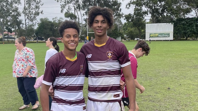 St Peters brothers Trayvon Pritchard (Year 10) and brother Kadin Pritchard (Year 12)