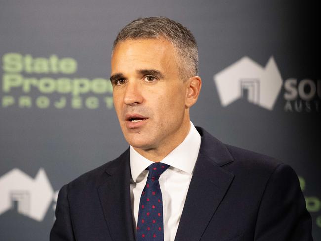 ADELAIDE/ KAURNA YARTA, AUSTRALIA - NewsWire Photos FEBRUARY 22, 2024: Premier Peter Malinauskas announces a financial commitment to progress plans for Northern Water. Picture: NCA NewsWire / Morgan Sette