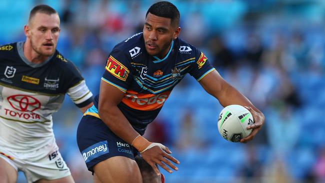 Moeaki Fotuaika will be picked in his first Queensland Origin squad this week. Picture: Getty Images