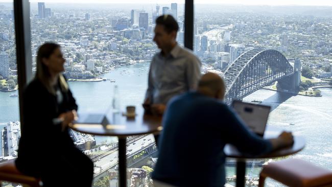 The 56-storey, 263m Salesforce Tower is Sydney's tallest commercial building.