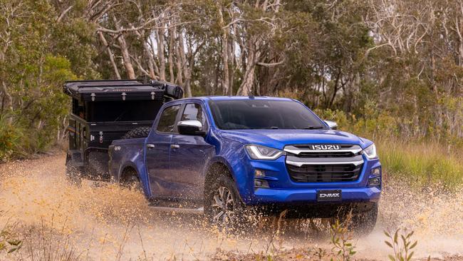 The 2023 model Isuzu D-Max Crew Cab in LS-U+ specification.