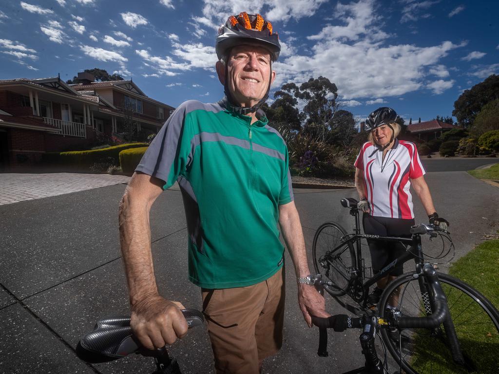 Retiree Christiaan Nyssen and his wife Sandra. Picture: Jake Nowakowski