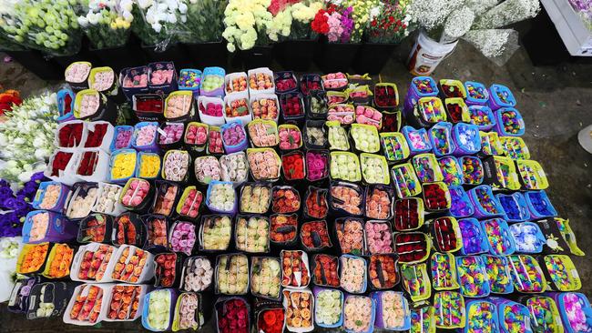 Mr Meduri sources his flowers from Flemington Market.