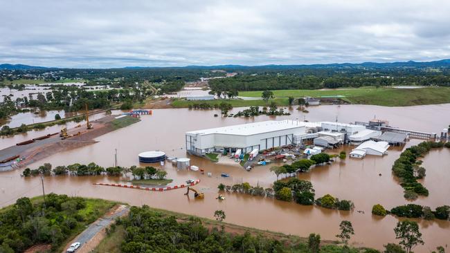 Nolan Meats under water during the Gympie region’s catastrophic February 2022 floods.