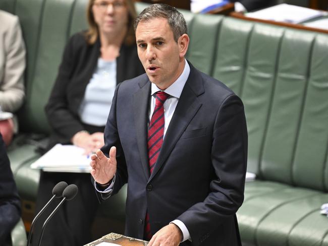 Federal Treasurer Jim Chalmers said tariff scenarios could have a substantial global impact. Picture: NewsWire / Martin Ollman