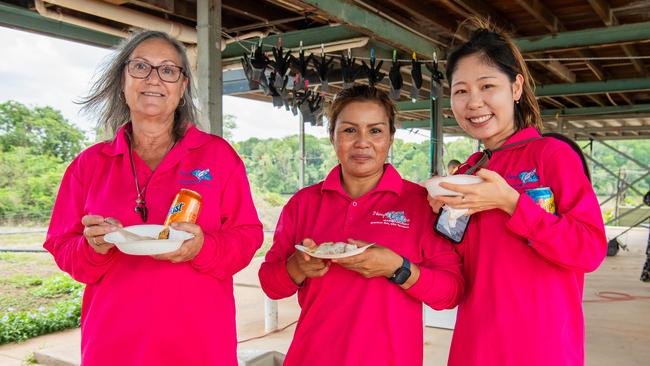 Denise Jones, Wassana Collis and Summer Kim enjoyed lunch. Picture: Pema Tamang Pakhrin