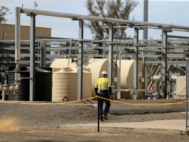 DAILY TELEGRAPH. Santos Narrabri Gas project. Santos gas powered electricity plant.  Pic Nathan Edwards.