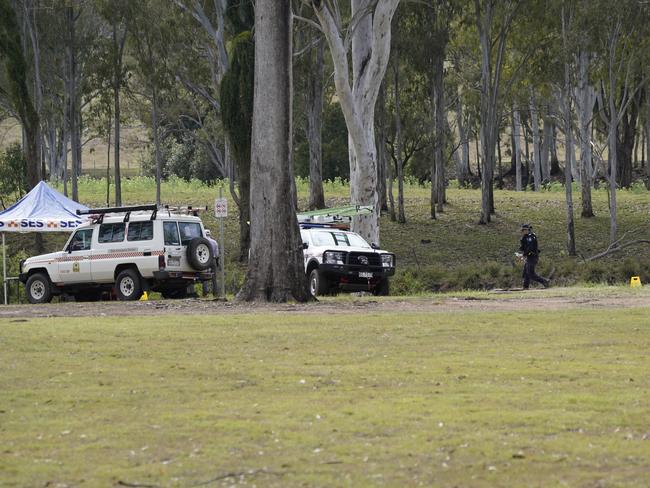 Police are conducting a search and rescue operation at Ficks Crossing in their efforts to find missing 27-year-old Murgon man Jack McLennan, who was last seen Friday, October 4, 2024. Photo: Andrew Hedgman.