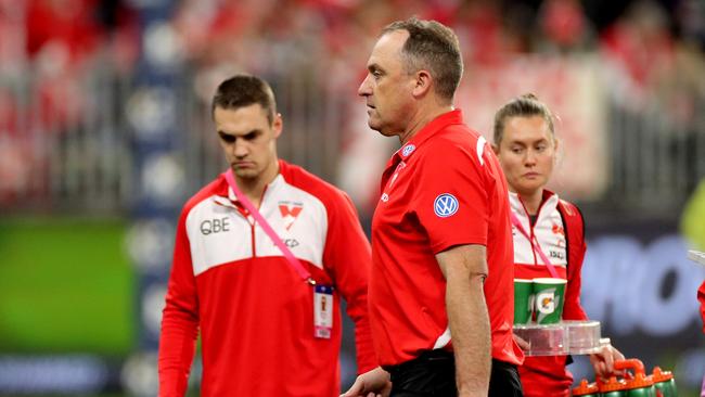 AFL coaches and assistants are feeling the heat with the AFL in shutdown. Picture: AAP.