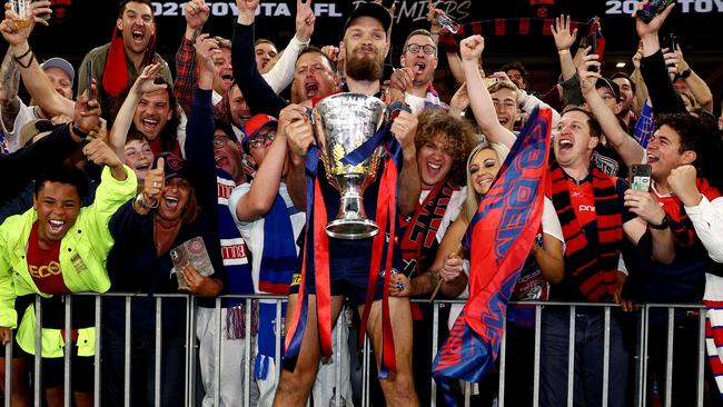 PERTH. 25/09/2021. AFL Grand Final.  Melbourne vs Western Bulldogs at Optus Stadium, Perth.  .   Max Gawn of the Demons   . Photo by Michael Klein