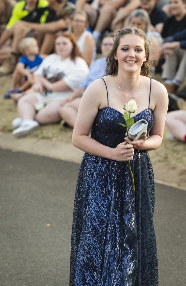 Hannah Canning at Harristown State High School formal at Highfields Cultural Centre, Friday, November 17, 2023. Picture: Kevin Farmer