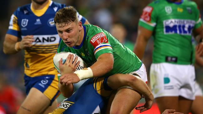 The Raiders struggled in the second half, failing to score after the 24 minute mark. Picture: Getty Images.