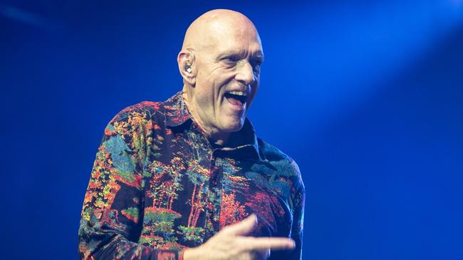 14-04-2022 - Midnight Oil perform at Byron Bay Bluesfest. Picture: Natalie Grono