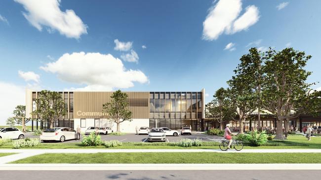 The proposed community centre building. Picture: Brown Falconer