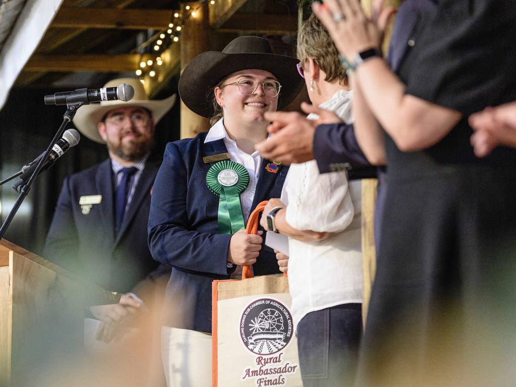 Jamie Colley, of Toowoomba Royal Show, is the Darling Downs Queensland Rural Ambassador at the People First Bank Toowoomba Royal Show, Saturday, March 29, 2025. Picture: Kevin Farmer