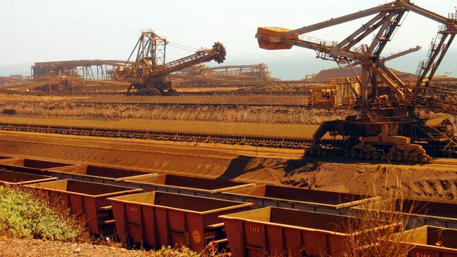 High iron ore prices along with strong markets for coal, copper and LNG will deliver overall resources exports of $310bn, beating a $296bn forecast made in March. Picture: AFP