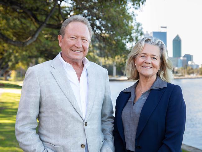 27-06-2023 - Andrew Forrest and Nicola Forrest have announced they are separating, ending their marriage of 31 years.