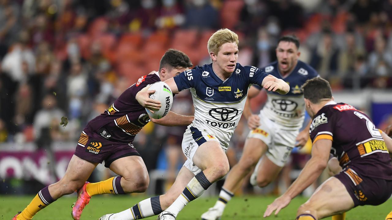 Tom Dearden scored a try against his old club, but his horror losing streak continues. Picture: Getty Images.