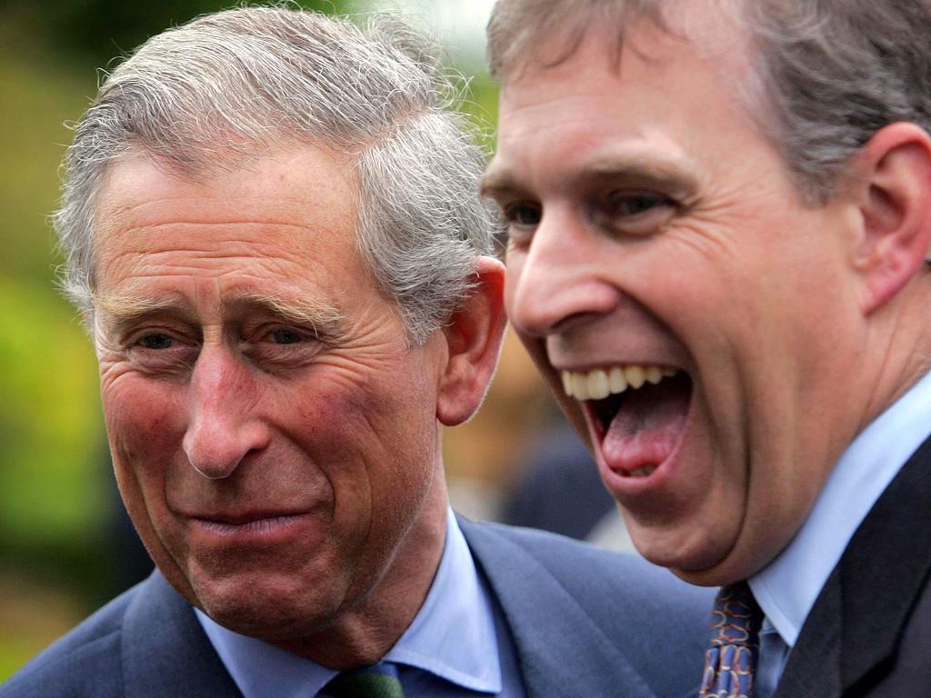 A much happier Andrew with Charles in 2006. Picture: DAVID BEBBER / POOL / AFP.