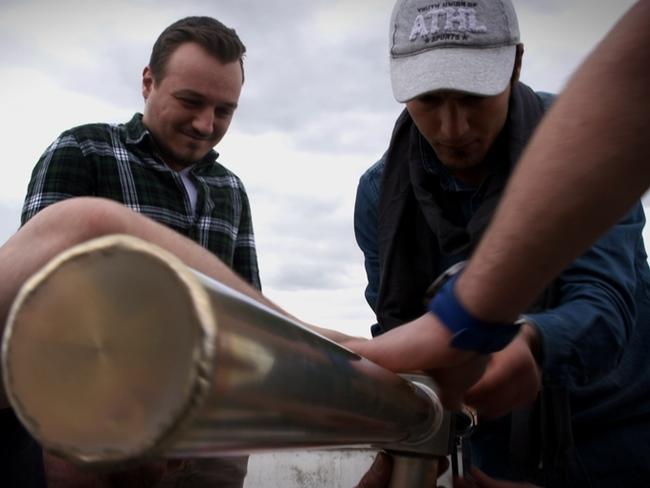 Syrian activists install new transmission systems at their HQ in Turkey in an effort to stay one step ahead. Picture: Al Jazeera