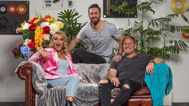 The new SeaFM breakfast team: Bianca Dye, Danny Lakey and Ben Hannant. Picture: Peter Wallis