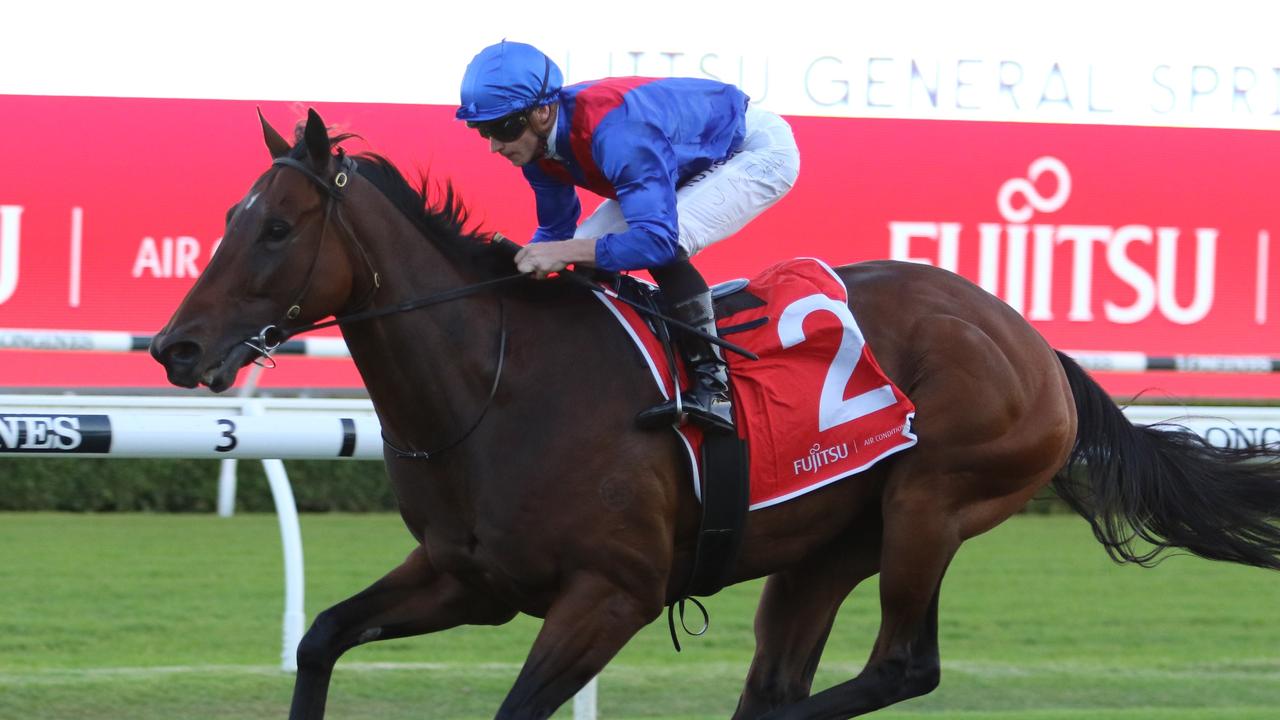 Lost and Running wins at Randwick on April 24, 2021. Picture: Grant Guy