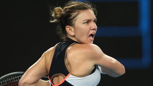 Simona Halep produced a stunning comeback against Ajla Tomljanovic. Picture: AFP