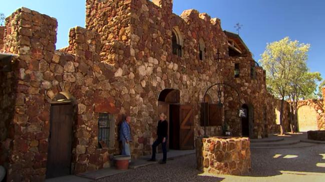 Vittorio Stefanato at Amigos Castle in Lightning Ridge. Picture: YouTube: https://www.youtube.com/watch?v=lTSt311V-F4