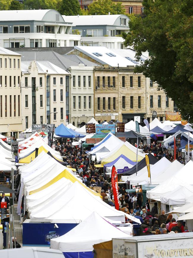 Summer is a great time to visit Salamanca Market. Picture: Matt Thompson