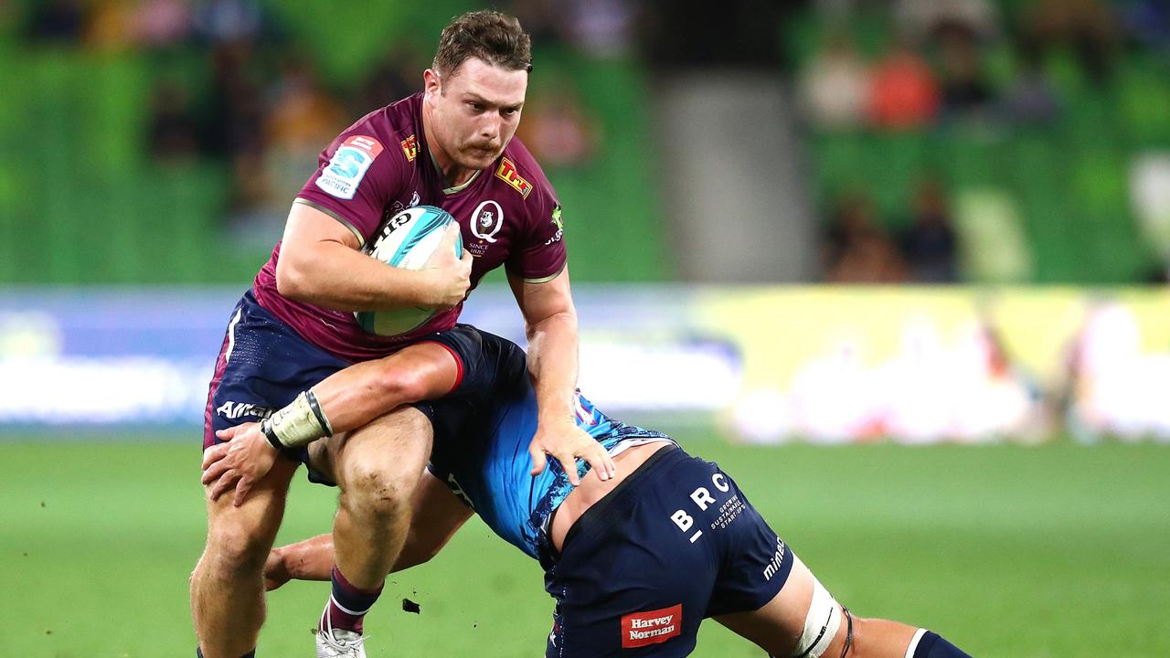 Matthew Faessler (pictured in action for the Reds) is now a fully capped Wallabies player. Picture: Getty Images