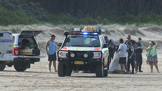 Two dramatic surf rescues were made within minutes of one another at Coffs Harbour's notorious Park Beach. Picture: Frank Redward