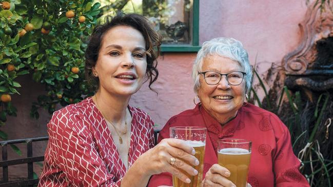 Sigrid Thornton with her 90-year-old trailblazing mother, Merle. (Picture: Supplied)