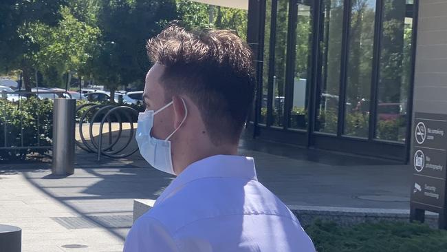 Christopher Middleton leaves The ACT Law Courts last year. Picture: Julia Kanapathippillai