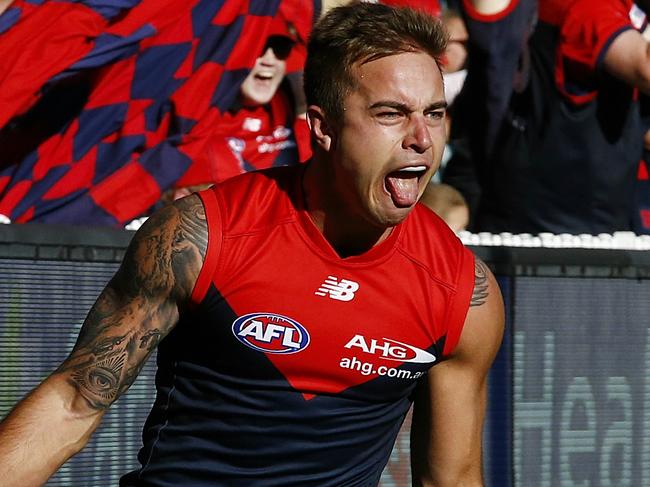 AFL: Round 4 Collingwood v Melbourne Ben Kennedy goal  Picture:Wayne Ludbey