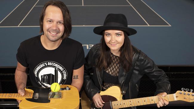 Memorial Drive will present the Racquets and Strings Festival showcasing some of South Australia’s top local performers such as Sam Brittain and Georgia Germein during the Adelaide International tennis tournament. Picture: Emma Brasier/AAP