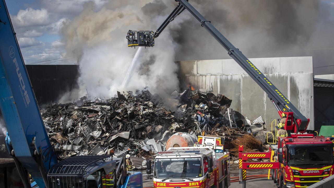 Fire incident at Crooked Billet Drive, Bridgewater. Picture: Chris Kidd