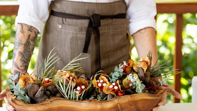 The tropical delights served up at Makepeace Island. Picture: Chevaune Hindley