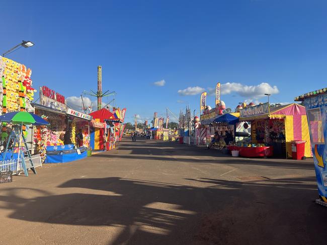 Sideshow Alley at the Fraser Coast Show.