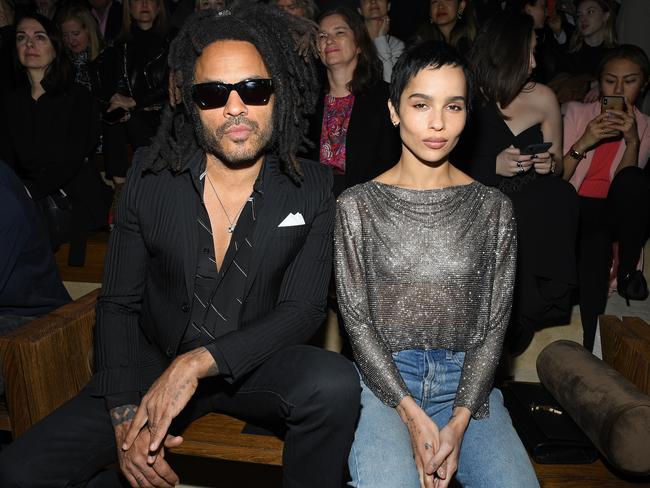 A father/daughter front row at Paris Fashion Week. Picture: Getty Images