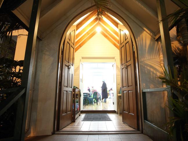 Anglican Crisis Care and St Johns Drop-In Centre is offering as place for homeless to sleep.Photo of the open doors.Pic by Richard Gosling