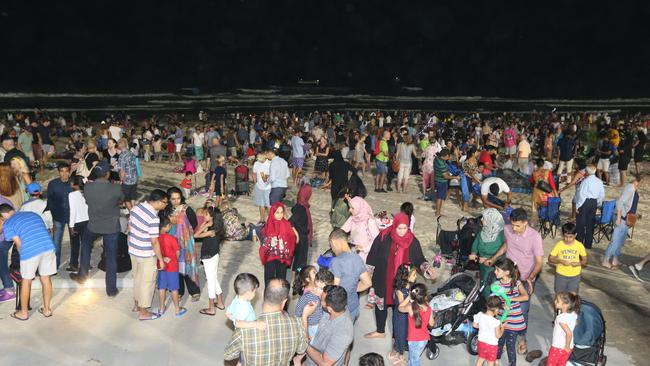 The Gold Coast is getting busier — Surfers Paradise on New Year’s Eve.