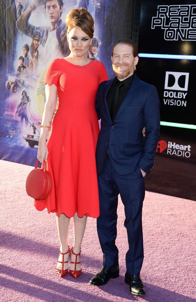 Seth Green stands at 162cm, but he married up — literally — when he wed Clare Grant, who is 170cm. Picture: MEGA
