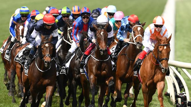 Jockeys would only be able to use the whips for safety reasons. Picture: Getty Images