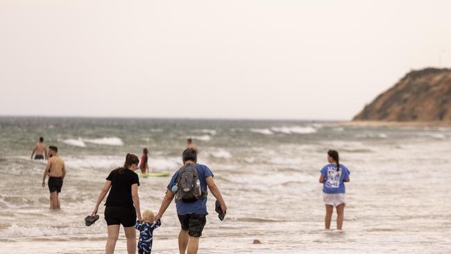 Temperatures hit 29C on Wednesday with some heading for the beach. Picture Kelly barnes