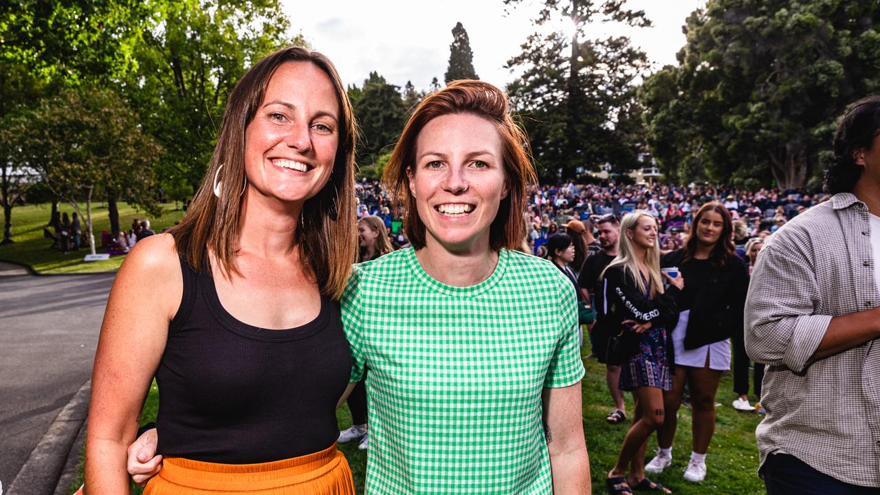 Amy and Jessie Bailey SummerSalt Festival at the Royal Botanical Gardens, Hobart. Picture: Linda Higginson