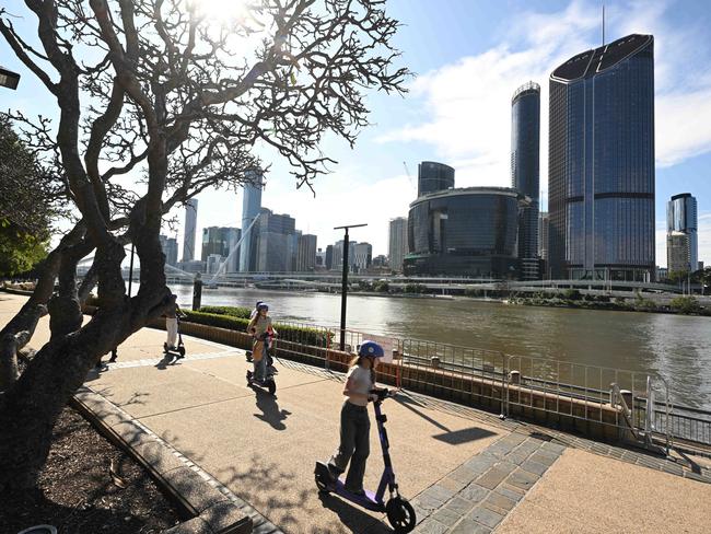 The river walk on South Bank in Brisbane: Lyndon Mechielsen / The Australian