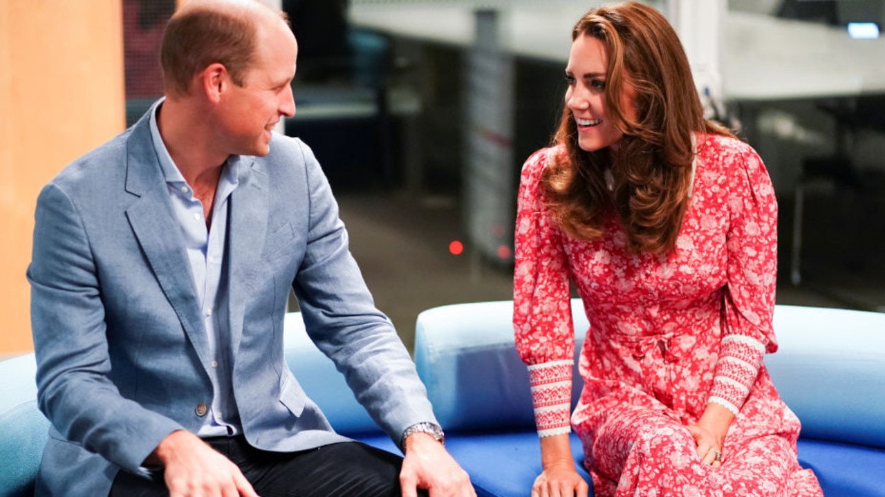 The pair were caught in a rare candid moment. Picture: Henry Nicholls/WPA Pool/Getty Images.