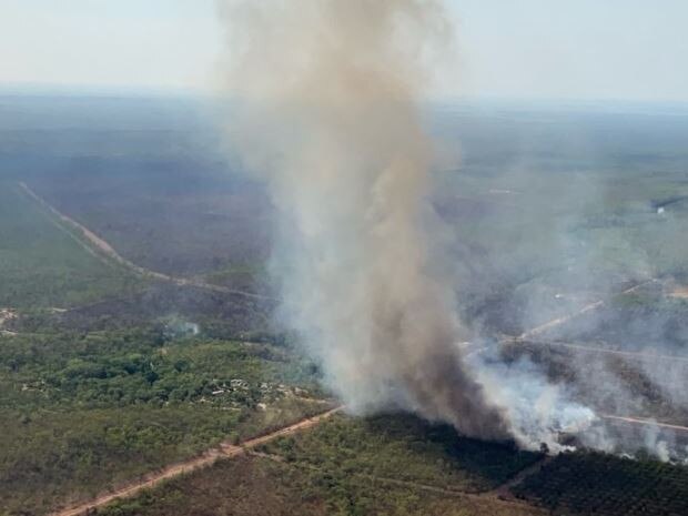 A fire has broken out - again - in the Darwin River Area, forcing the redeployment of crews.